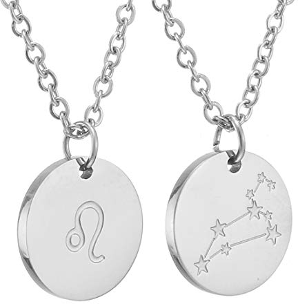 AFSTALR Sternzeichen Kette Löwe Silber für Damen Horoskop Kette Mutter Tochter Freunde Geburtstagsgeschenk