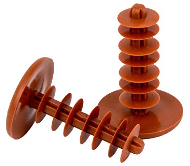 Abdeckkappe, Dübelstopfen 40 mm, rotbraun