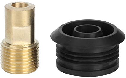Urinal Inlet Spud Drain Pipe Connector, Sturdy and Durable Urinal Connector, Pure Copper+Rubber Easy to Install for Restaurants Bathroom