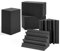 Bass Trap 12 Stück für Verbessern Sie den Niederfrequenzgang, 12x12x24cm, Bass Absorber für Heimkino, Musikzimmer, Bassfalle, Akustikschaumstoff