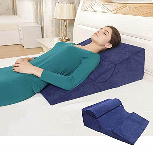 QARIDO Coussin Anti Reflux gastrique, Oreiller de Mousse de cale Anti-Reflux Polyvalent, pour Le Soutien de Dos de soulagement de Douleur d'adultes