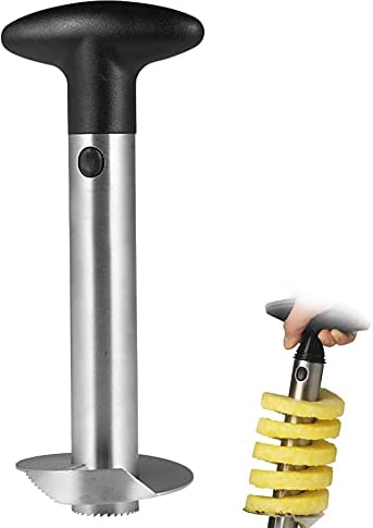 ZEACCT Reinforced Pineapple Corer and Slicer, Thickened Stainless Steel Blade for Easy Dicing and Ring Cutting - Durable Kitchen Tool for Household Use