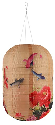 10 Pulgadas Solar e En Chino Japonés Dru, Jardín ko Solare En Traditillen Estilo De Tela E Para Al Aire Libre Colgar Ln Decorativo