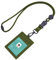 Wisdompro Ausweishalter Oxford, Ausweishüllen mit Schlüsselband Abnehmbarem 58,5 cm, Badge Holder mit 1 Durchsichtiges Fenster, 2 Kartenfächer, Armeegrün (Vertikal)