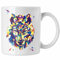 Trendation - Wolf Poiygon Grafik Tasse Geschenk Wölfe Liebhaber Bunt (Weiß)