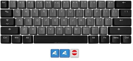 Sharkoon Skiller SAC20 S4, Tastenkappenset aus PBT-Kunststoff, ANSI US 62