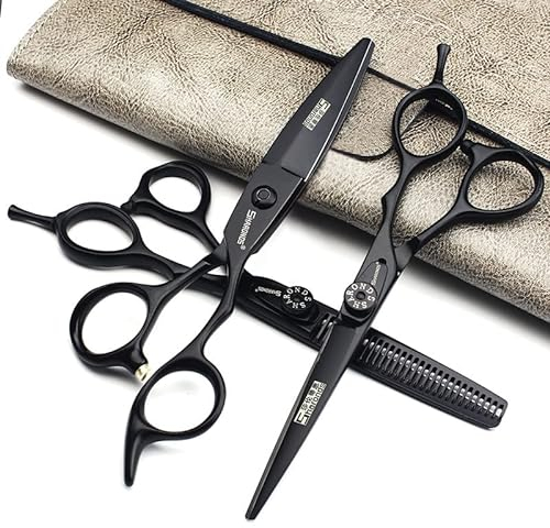 SHARONDS Japan 440C Laserschnitt, professionelles Friseur-Schneiden, 15,2 cm, 3-teiliges Set, Silber