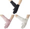 SUNTRADE 3. (two) UV gloves, sun protection, cycling gloves in summer, outdoor cycling gloves, Pink + white + black, black, white