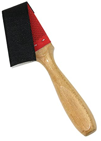 Jiakalamo Tanzschuhe Bürste, Holzsohle Draht Reinigungsbürste für Tanzschuhe, Kratzbürste Reinigungsbürste für das Aufrauen der Ledersohle, Praktische Wildleder Sohle Drahtbürste(Holz)