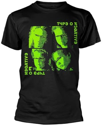 PlasticHead T-Shirt Typ O Negative Four Faces (Schwarz), Schwarz , M