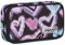 Seven Estuche escolar Quick Case, negro y morado, Freethink Girl, portalápices completo con bolígrafos, lápices, colores, accesorios mochila, elementales, medianos, niña, fucsia, Talla única, Moderno