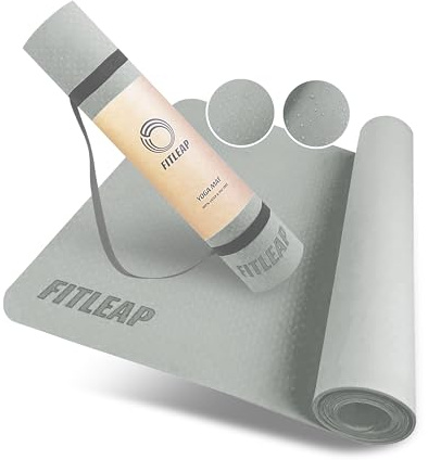 Fitleap Gymnastikmatte 5 mm, rutschfeste Pilates Matte für Yoga und Fitness