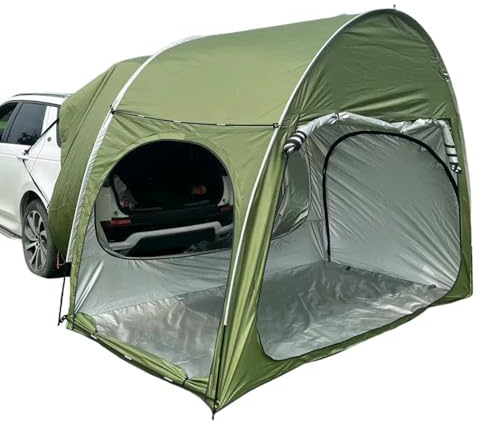 Auto Heckklappe Zelt, 3 Türen Design SUV Auto Zelt für 2-3 Personen große Kapazität atmungsaktiv hinten Zelt, Schutz Sonne/wasserdicht/Winddicht, mit tragbaren Tasche