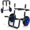 Daromigo Surfwagen Surfboard Transportwagen für SUP-Board Doppel Stand Up Paddle Board, Aluminium Trolley Wagen SUP Transportwagen inkl. 2 Sicherungsgurte, 59X42X54cm