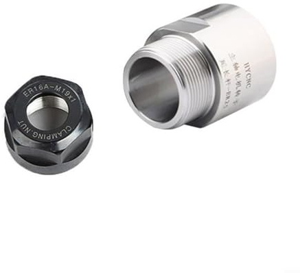 YUANGANG Gewindeadapter Motorzubehör Er11 Er16 Er20 Er25 Er32 Bohrfutter Spindel Gewindeadapter Spannfutter Spindel für Motor (ER11-ER16 mit Mutter), 6TC1689G6B9GCS6G50THQL69O7BQ