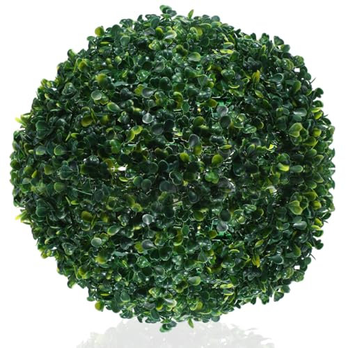 ABOOFAN Bola Topiaria Artificial 33cm 2 Unidades/Set Decoración Exterior Artificial