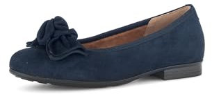 Gabor Damen Klassische Ballerinas, Frauen Flats,Moderate Mehrweite (G),klassisch elegant,Ballerinen,Pumps,Halbschuhe,Dark-Blue,39 EU / 6 UK