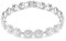 Swarovski Una Angelic Armreif, Weißes, Rhodiniertes Tennis-Armband mit Strahlenden Kristallen im Rundschliff
