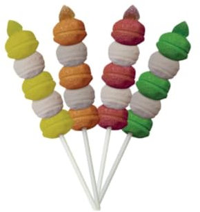 Marshmallow Biribao Spiedini Arcobaleno 24 x 50 g