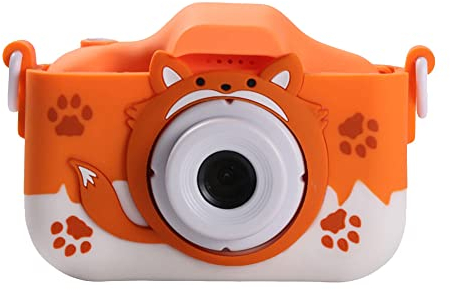 DINESA HD-Kamera Spielzeug für Kinder Digitalkamera Videokamera mit 32 GB SD-Karte für Kinder Babygeschenke Orange