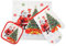SHOWERORO 1set Presine Natalizie Resistenti Al Calore Per Cottura Guanti Da Forno Riutilizzabili Con Tovaglietta Da Cucina Accessori Pratici Per Natale