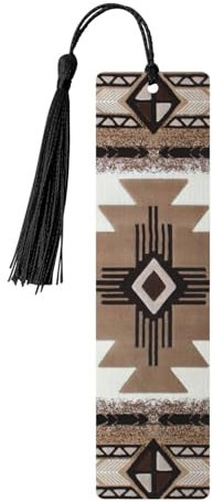Lesezeichen mit Indianer-Druck, bunt, Quaste, Lesezeichen, Ornamente für Handwerk, Weihnachten, Hochzeit