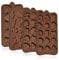 UR URLIFEHALL 4 Pcs Silicone Chocolate Moulds Music Note Heart Shapes Fondant Moulds for Baking Food Jelly Candy Party Biscuit Cake Decorations