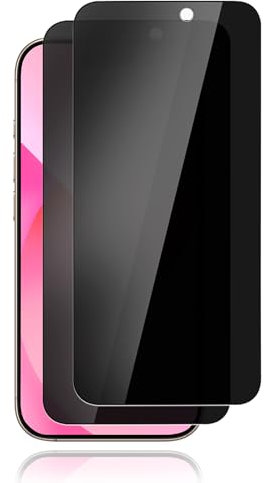 2 Stück Schutzfolie für Panzerglas für iPhone 15 Pro Max Sichtschutzfolie, 9H Hochempfindliche 15 Pro Max Sichtschutz Displayschutzfolie, HD Fingerabdruck Schutzglas für 15 Pro Max Blickschutzfolie