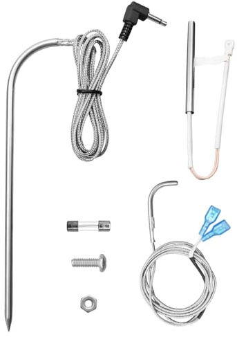 RTD Temperature Probes & Ignitor Fit for Louisiana Country Smoker Wood Pellet Grill, RTD Temperature Sensor and Meat Probe and Hot Rod Ignitor Kit