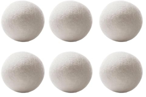 Weichspüler-Ball aus Bio-Wolle, natürlicher Weichspülerball, wiederverwendbarer Weichspüler, Duft, Fusselwolle, Trocknerbälle für Wäsche