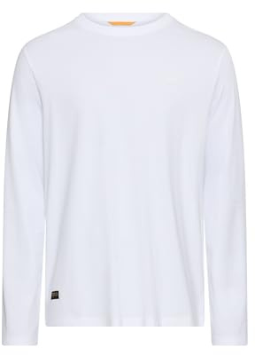 camel active Herren Langarmshirt mit Stretch | bequemes Langarm T-Shirt mit Rundhalsausschnitt und der Quick-Drying-Funktion im Regular Fit