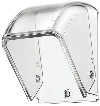 Cubierta de Lluvia para Timbre de Puerta,Cubierta Impermeable de plástico abatible Juego de Timbre de Puerta para Exterior, para pulsador de Timbre de Puerta, Timbre de Puerta inalámbrico