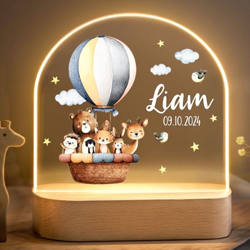 Little Deco individuelle Nachttischlampe, Nachtlicht Baby, Lampe mit Namen | Tischlampe mit Kabel, Stilllicht, Kinderzimmer Deko, indirekte Beleuchtung, Wickellicht, Baby Geschenk personalisiert