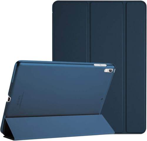 TXWLLIU Hülle für iPad Air 10,5 Zoll 2019 (3. Generation) & iPad Pro 10,5 Zoll 2017, Ultradünne Leichte Schutzhülle, Automatische Schlaf-/Wachfunktion, Dunkelblau