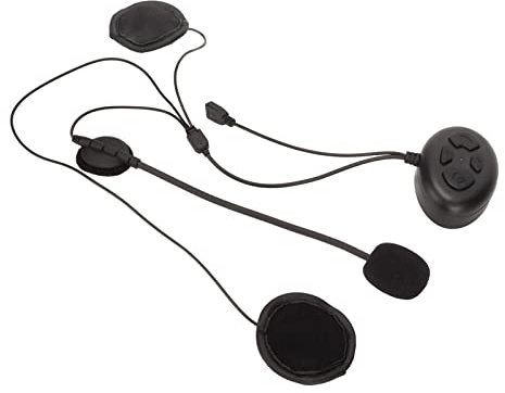 Qudinip Auriculares Bluetooth para Casco para Llamadas Claras con Tecnología de Cancelación de Ruido para Motociclistas Negro