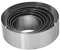 Lukis 6 Stück Edelstahl Dessertring Tortenring Backformen Rund Kuchenring Silber