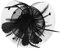JIAHG Damen Fascinator Hanf Hut atmungsaktiv Braut Feder Blumen Kopfschmücke Brautschmuck Haar Clip Hut für Party Kirche Hochzeit Festival