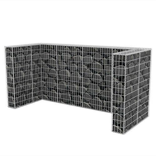 Festnight Gabion 250 x 100 x 120 cm Décoration pour Jardin