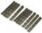 sourcing map 2.56 Antique Bronze Hinges Retro Hinge Replacement with Screws 10pcs