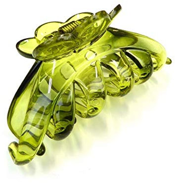 Pince crabe cheveux classique pour cheveux épais 9.5cm vert