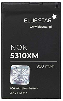 Bluestar Akku Ersatz kompatibel mit Nokia 5310/5630 XpressMusic 950 mAh Li-lon Austausch Batterie Accu BL-4CT