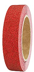 Anti-Rutsch-Band für Innen- u. Außenbereiche, Rutsch hemmend, selbstklebend (2,5cm x 6m, Rot)