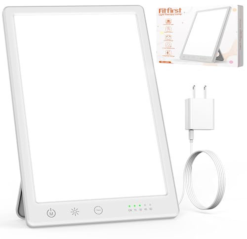 Light Lamp, Portable Full Spectrum LED Light Sunlight Personal Daylight with 3 Adjustable Color＆Stepless Brightness Levels, Timer＆Memory Function for Home Office Winter