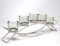 Seraphic Iron Arch Table Centerpiece Decorations Tealight Votive Candle Holder for Weddings, Patio, Kitchen, Dining Room, and Coffee Tables, White, Clear Chunky 5 Cups