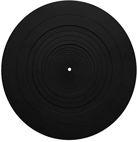 lyqdxd Black Anti-Slip Rubber Mat for Turntable/Phonograph/Record Players 3MM