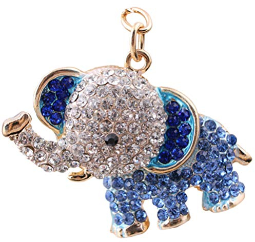 Holibanna Elefant Strass Schlüsselring Kristall Geldbörse Charms Zirkonia Schlüsselanhänger Schlüsselanhänger Verziert Anmial Schlüsselanhänger für Frauen Hangbag Geldbörse Freunde