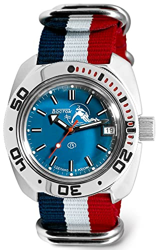 VOSTOK Scuba Dude Amphibian Automatik-Automatik-Armbanduhr für russische Taucher, WR 200 m, modisch, Business, legere Herrenuhren, Modell 710059