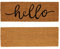 Nicola Spring Coir Step Mats - 60 x 20cm - Hello - Pack of 2