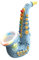 Kinder Trompete/Saxophon/Klarinette Kind Geschenk Mini Saxophon Musical Spielzeug Baby Spielen Werkzeug Kinder Simulation instrument, Saxophon Grün
