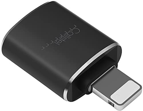 Callstel iPhone USB Adapter: Kompakter USB-3.0-OTG-Adapter für Lightning-Anschluss, Metallgehäuse (iPhone Stick, Stick, Kopfhörer Kabel)